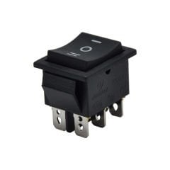 ATS-110 Geniş Işıksız Anahtar (ON)-OFF-(ON) YAYLI