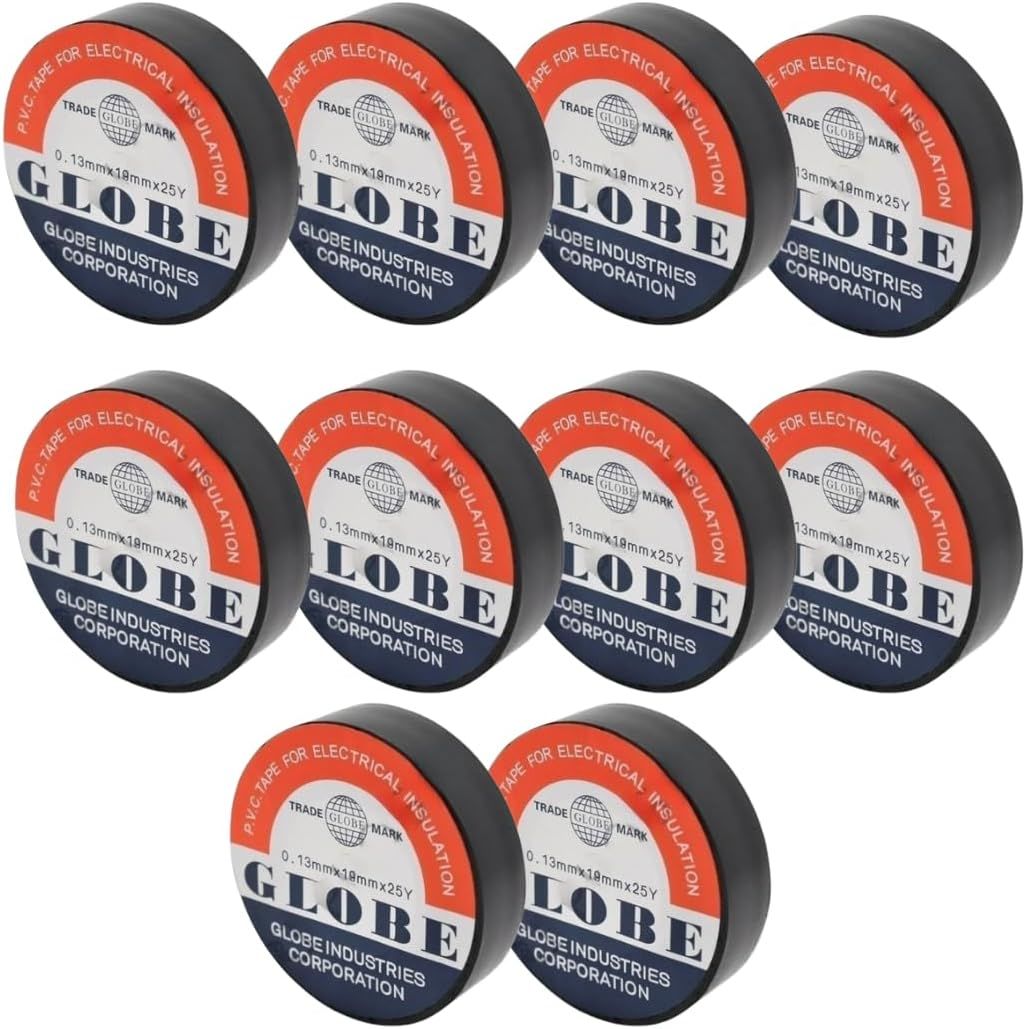 Globe Siyah Elektrik Bandı 10 Adet