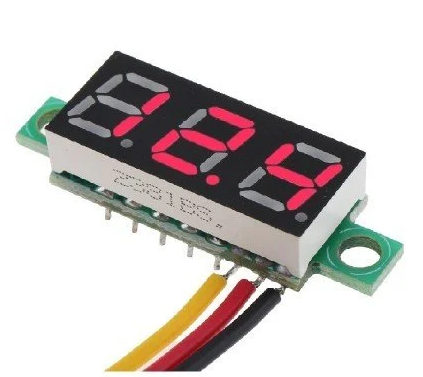 0.28’’ 3.5-30V Üç Kablolu DC Kırmızı Voltmetre