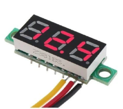 0.28’’ 3.5-30V Üç Kablolu DC Kırmızı Voltmetre