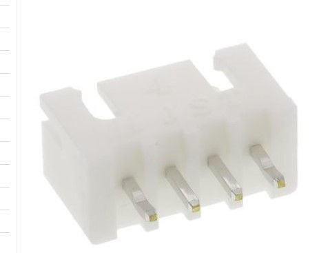 4LÜ 250 04S 2,50MM Erkek PCB Tipi 180* (10 Adet)  Konnektör