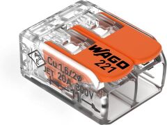 WAGO 221-412 2’Li 4MM Çok Amaçlı Buat Klemensi
