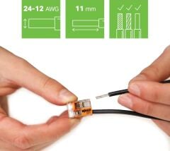 WAGO 221-412 2’Li 4MM Çok Amaçlı Buat Klemensi