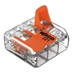 WAGO 221-413 3’LÜ 4MM Çok Amaçlı Buat Klemens