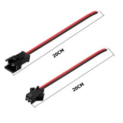 ATS-261J-2 JST SM 2P Kablolu Konnektor Takım