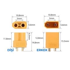 XT30 Li-Po Konnektörü Takım