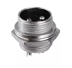 Mike Konnektör 2-Pin 16mm - Erkek