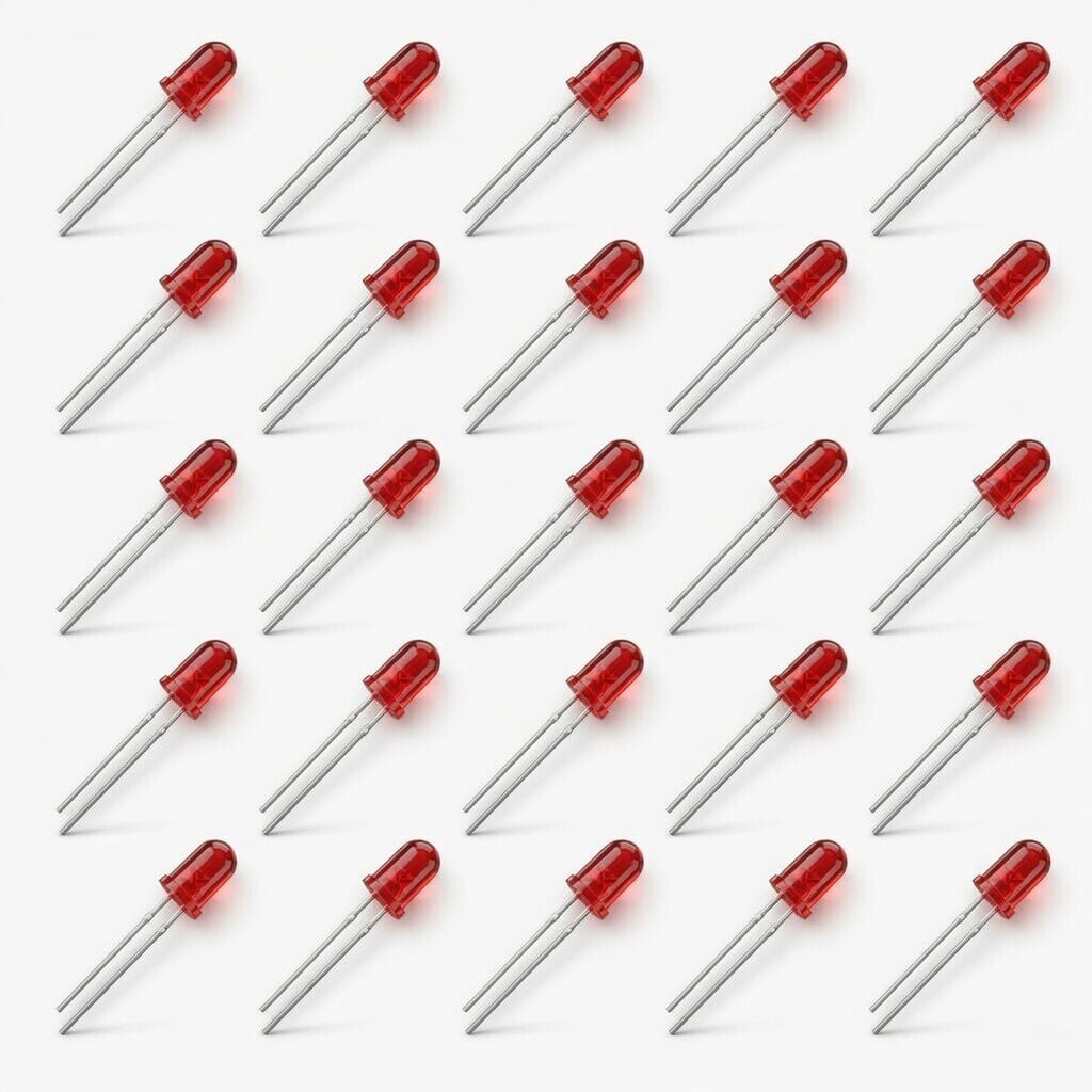 5mm Kırmızı Led 25 Adet