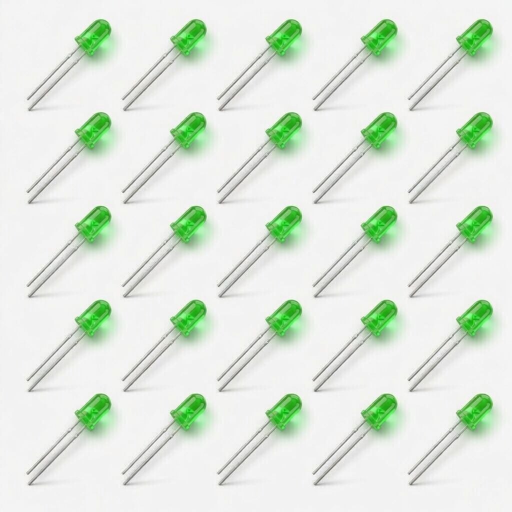 5mm Yeşil Led 25 Adet