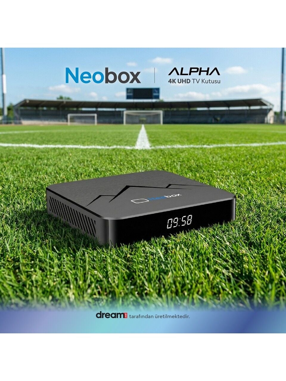 Dreamstar Neobox Alpha 4K UHD TV Box Android 14 2GB RAM 16GB Hafıza