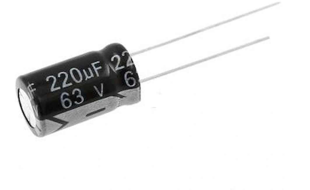 220uF 63V 10X17x5mm Elektrolitik Kondansatör (10 Adet)