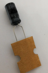 1uF 250V 85c Ebat 6.3x11x5mm Elektrolitik Kondansatör