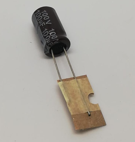 100uF 100V  105C EBAT 10X17x5 Elektrolitik Kondansatör