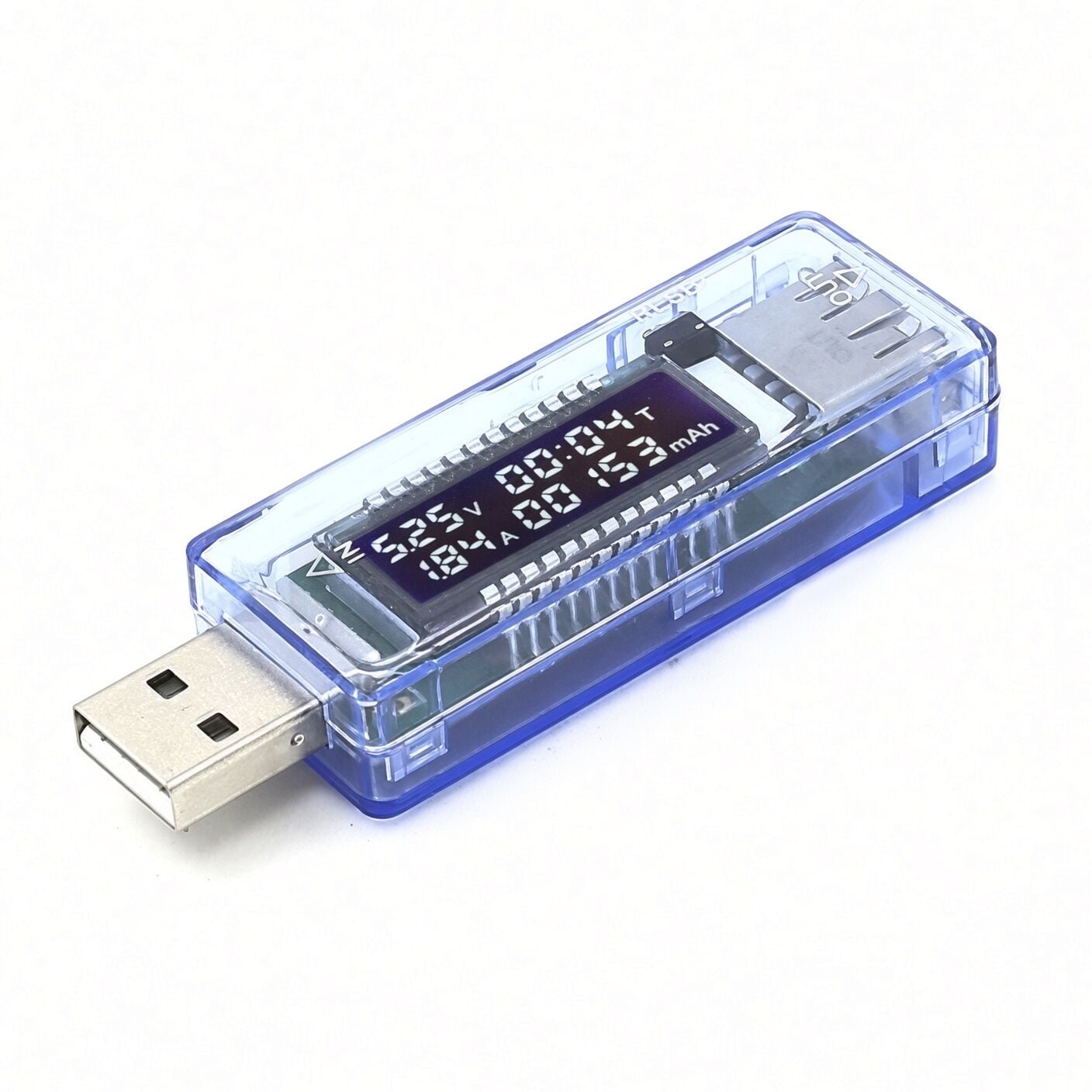 KWS-V20 Led Ekranlı USB Voltmetre Ampermetre USB Şarj ve Kapasite Cihazı