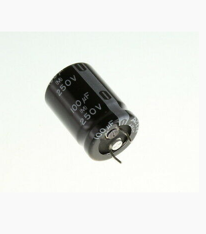 100uF 250V 85C Snap IN 22X37mm Elektrolitik Kondansatör