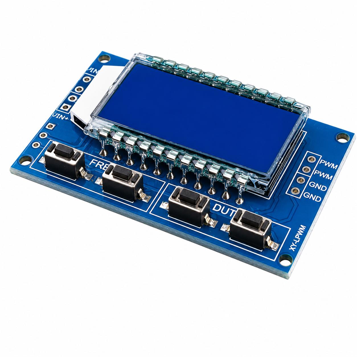 PWM Sinyal Jeneratörü Devresi XY-LPWM , PWM Kare Dalga üretici  1Hz-150Khz Lcd Ekranlı Sinyal  Jeneratör Modülü XY-LPWM