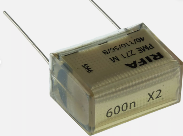 600NF 250VACX2( 0.60mf 250VAC X2) 25X12X24mm   Stroflex Kondansatör