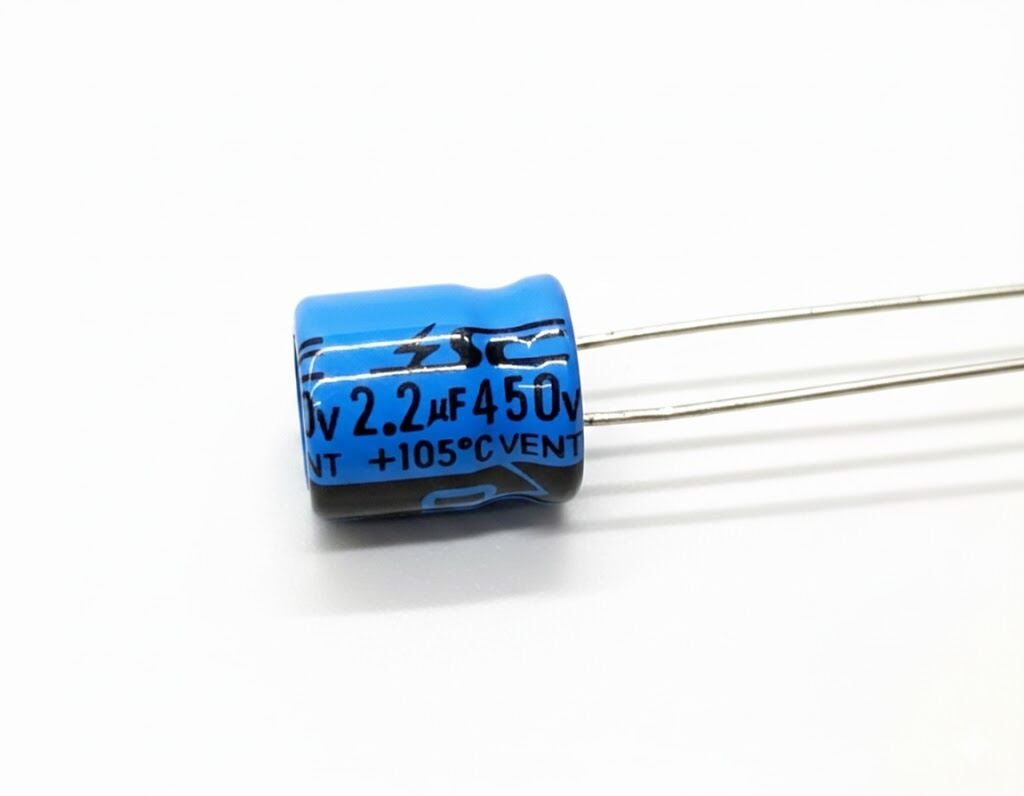 2,2uF 450V  Elektrolitik Kondansatör 85C 10X12mm