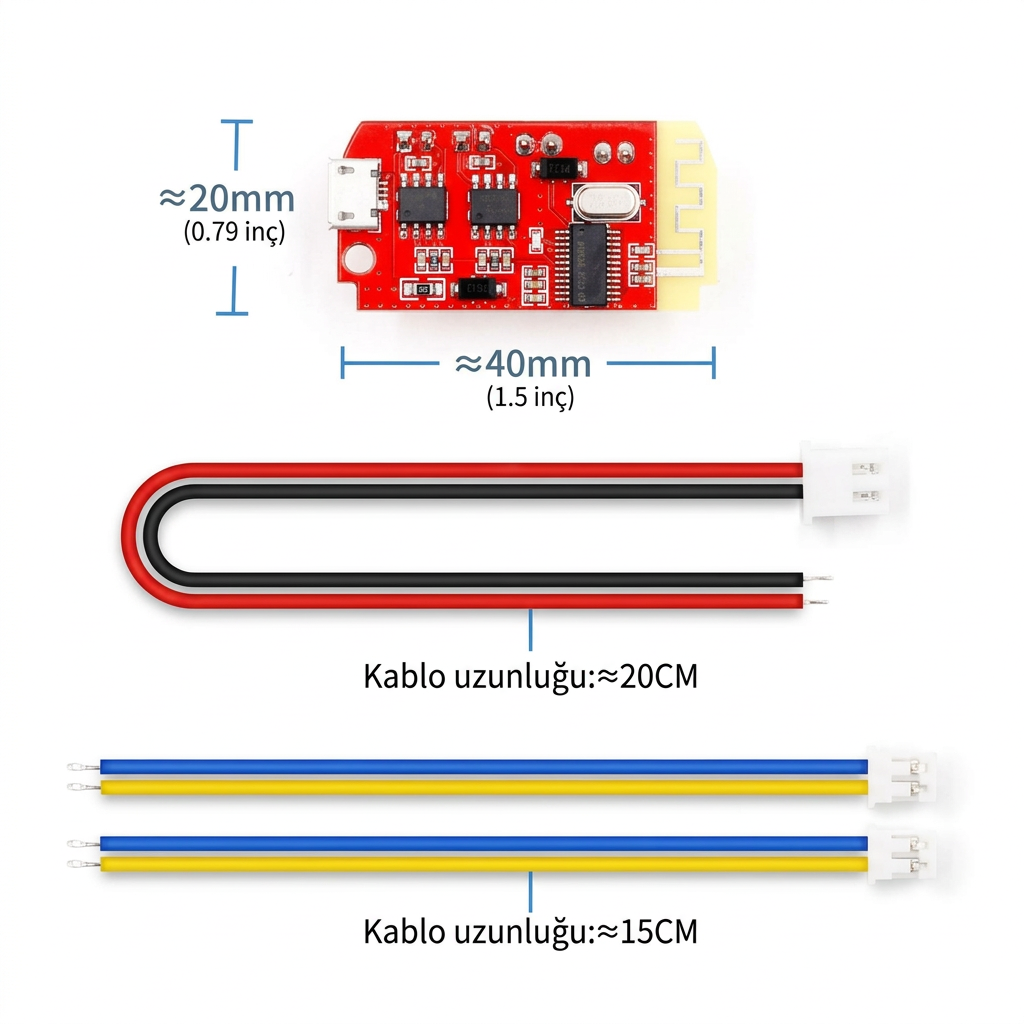 DW-CT14+ Şarj Edilebilir Bluetooth Amfi Devresi 2*5W