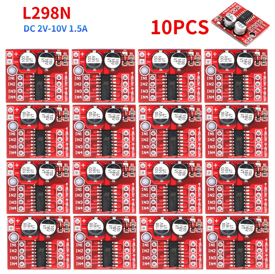 10 Adet MX1508 Dc Motor Sürücü Pwm Kontrollü