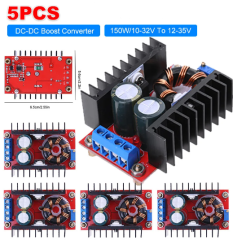 5 Adet 150W 6A DC-DC Boost Converter