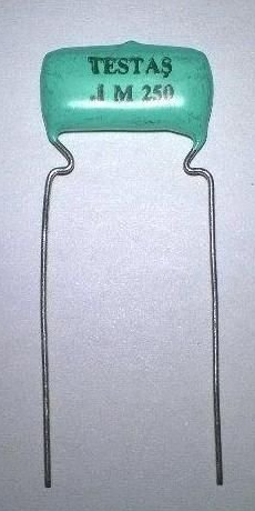 47NF 250V  %5 (0.047 J 250V  TESTAŞ) Damla Tip  Polyester Kondansatör12x5x9mm