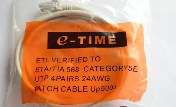 E-Time Patch ETHERNET Kablosu ETL, ETA/TIA 568'E