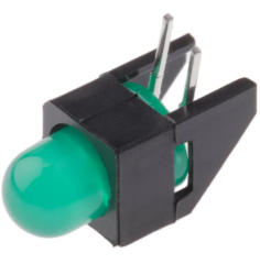 HLMP-3507-D00B2 Yeşil Dik Açılı PCB LED İndikatör Lambası, İğne Bacaklı, 2,7 V