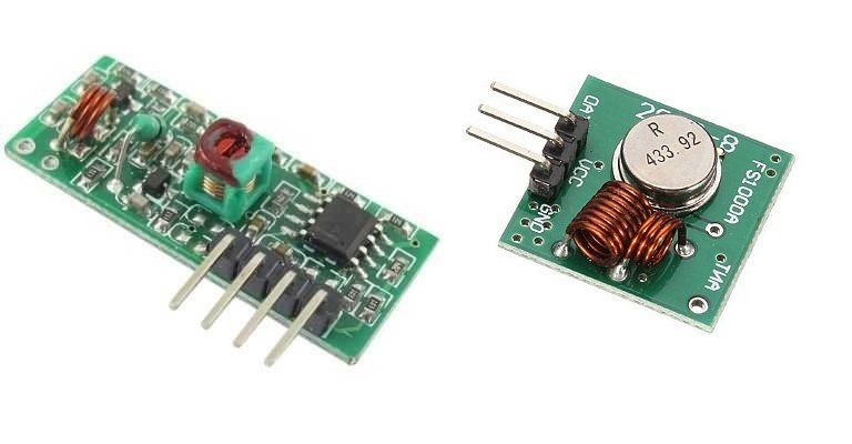 433 MHz RF Kablosuz Alıcı ve Verici Kiti (Takım)