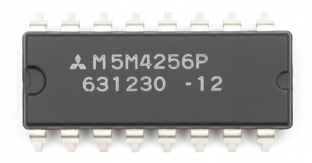 Mitsubishi'nin M5M4256P-12 256K CMOS DRAM