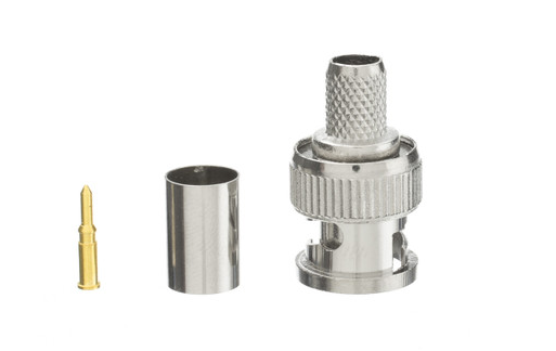 RG6 BNC Sıkma Konnektörü, 3 parçalı set