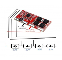 4S 30A 14.8V Bms 18650 Lityum Pil Şarj Koruma Devresi