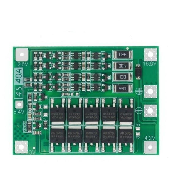4S 40A BMS 18650 Balanslı Li-Ion Şarj Koruma Devresi