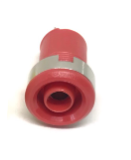 4mm Kırmızı  Korumalı Born Jak (Lehim tip)