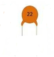 22pf  %10  7mm   Seramik Kondansatö