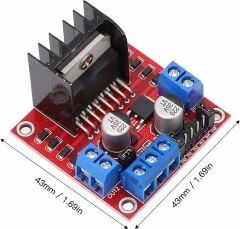 L298 DC ve Step Motor Sürücü Modülü