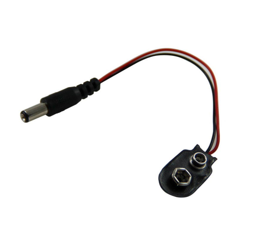 9V Güç Kablosu Jaklı Pil Başlığı