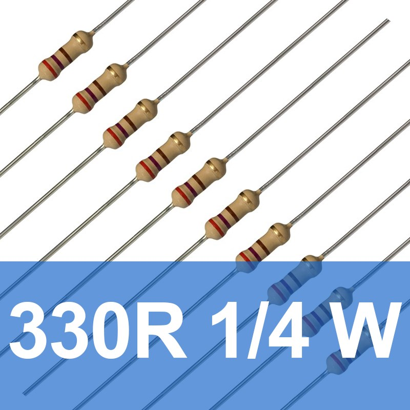 330R 1/4W Direnç (10 Adet) 330 Ohm