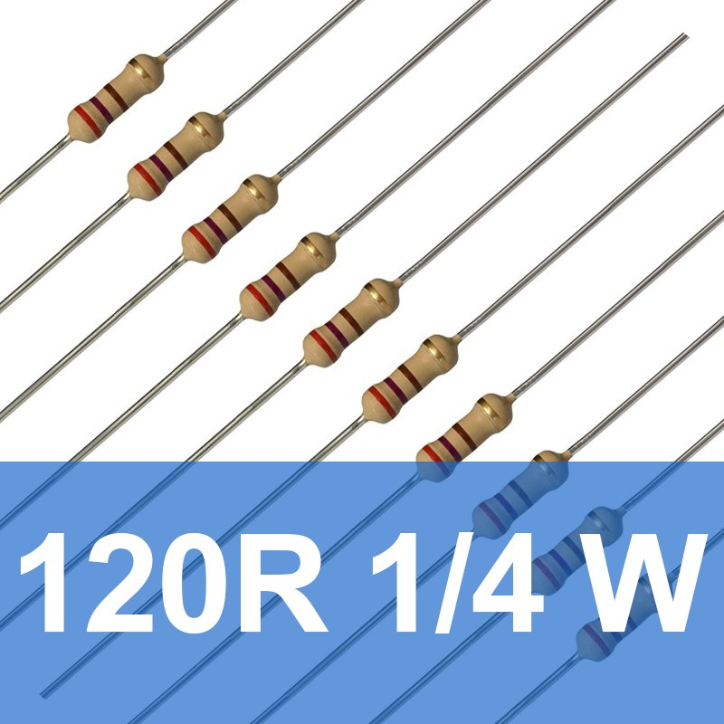 120R 1/4W Direnç (10 Adet) 120 Ohm