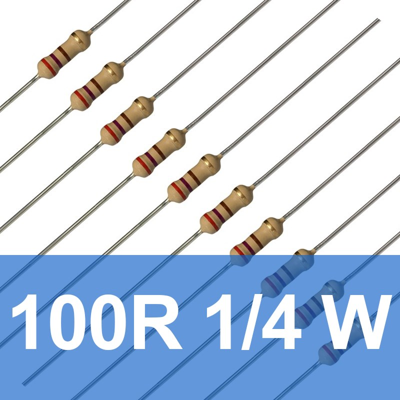 100R 1/4W Direnç (10 Adet) 100 Ohm