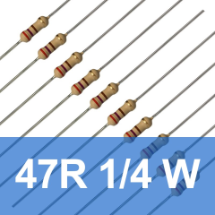 47R 1/4W Direnç (10 Adet) 47 Ohm