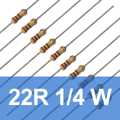 22R 1/4W Direnç (10 Adet) 22 Ohm