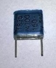 470 NF160V %5  (KP 470 J  160  ERO  ) x5mm Stroflex Kondansatör