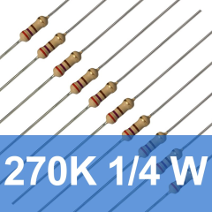 270K 1/4W Direnç (10 Adet)