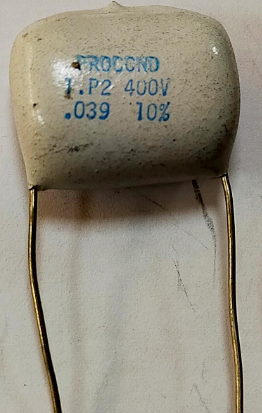 33NF 250V %20 ( 0,033 m 250V  )16x7x15 mm Damla Tip Kondansatör