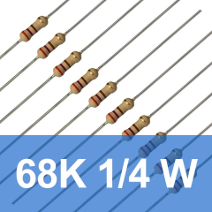 68K 1/4W Direnç (10 Adet)