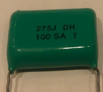 2.7Uf 100v%5 (275 J 100VPhilips)X24mm Damla Tipi Polyester Kondansatör