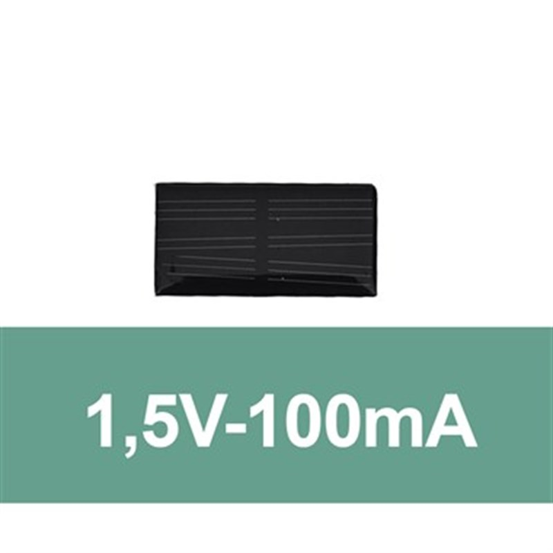 1,5V / 100mA Güneş Pili (52x27mm)