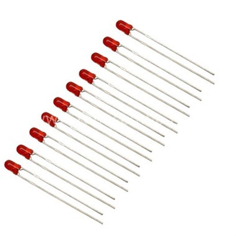 3mm Kırmızı Diyot LED (10 Adet)