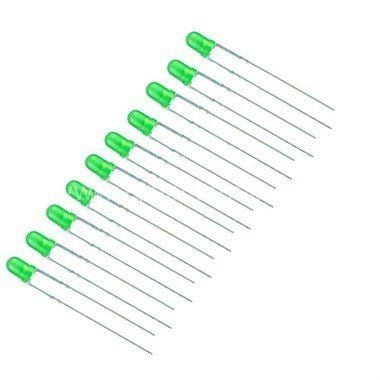 3mm Yeşil Diyot LED (10 Adet)